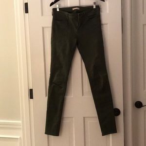 Olive denim jeans